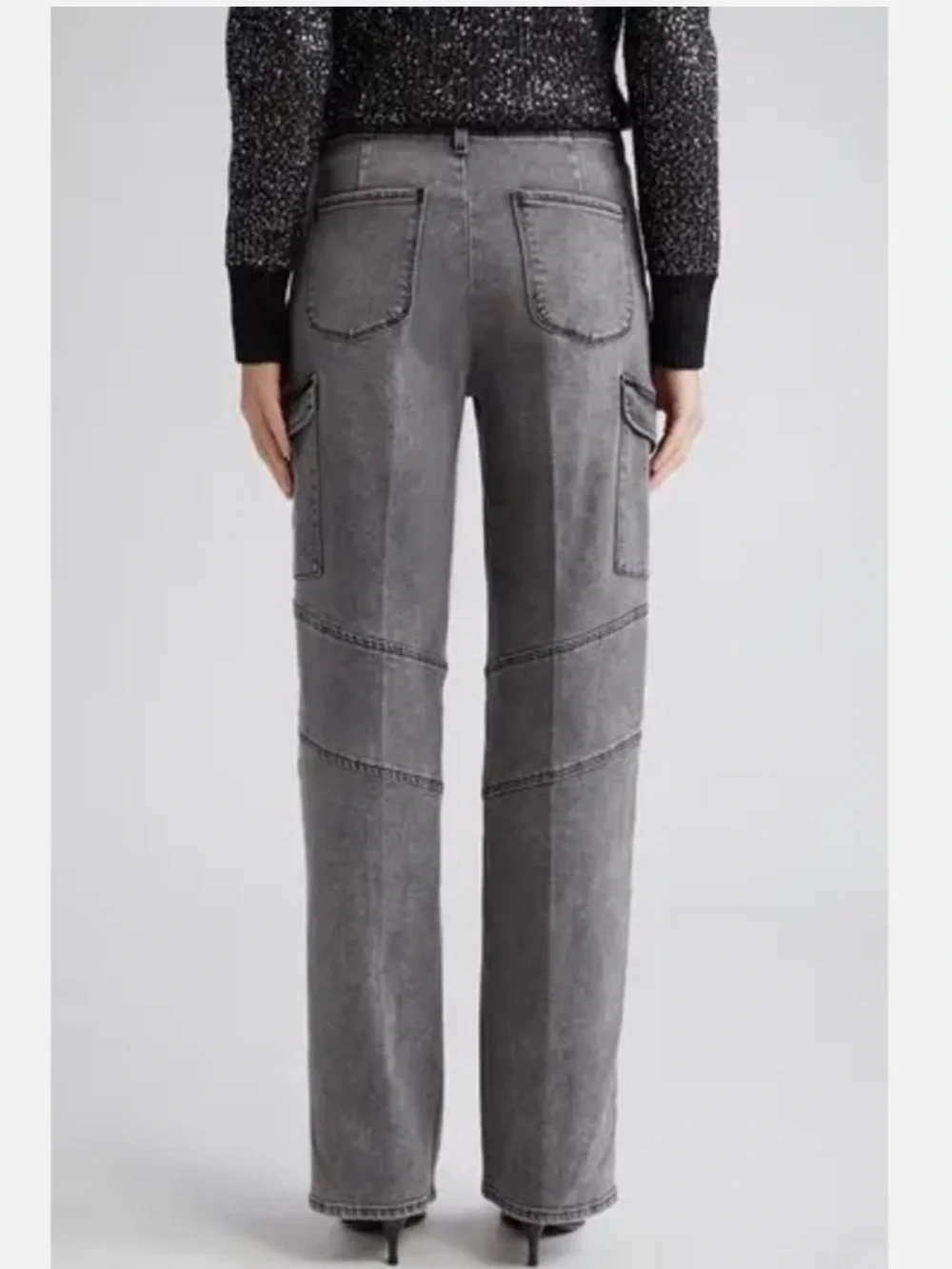 L'AGENCE Brooklyn High Rise Utility Wide Leg Jeans Size 29